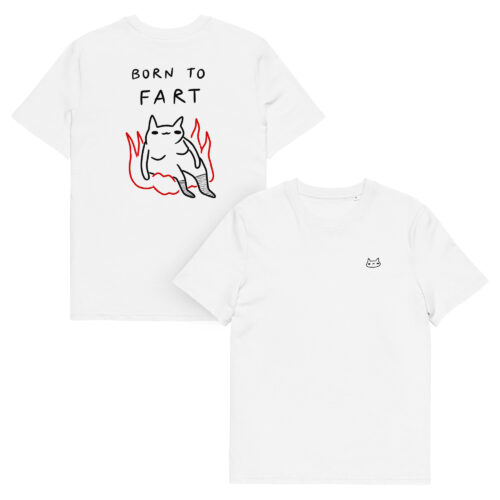 T-shirt BORN TO FART - Image 5